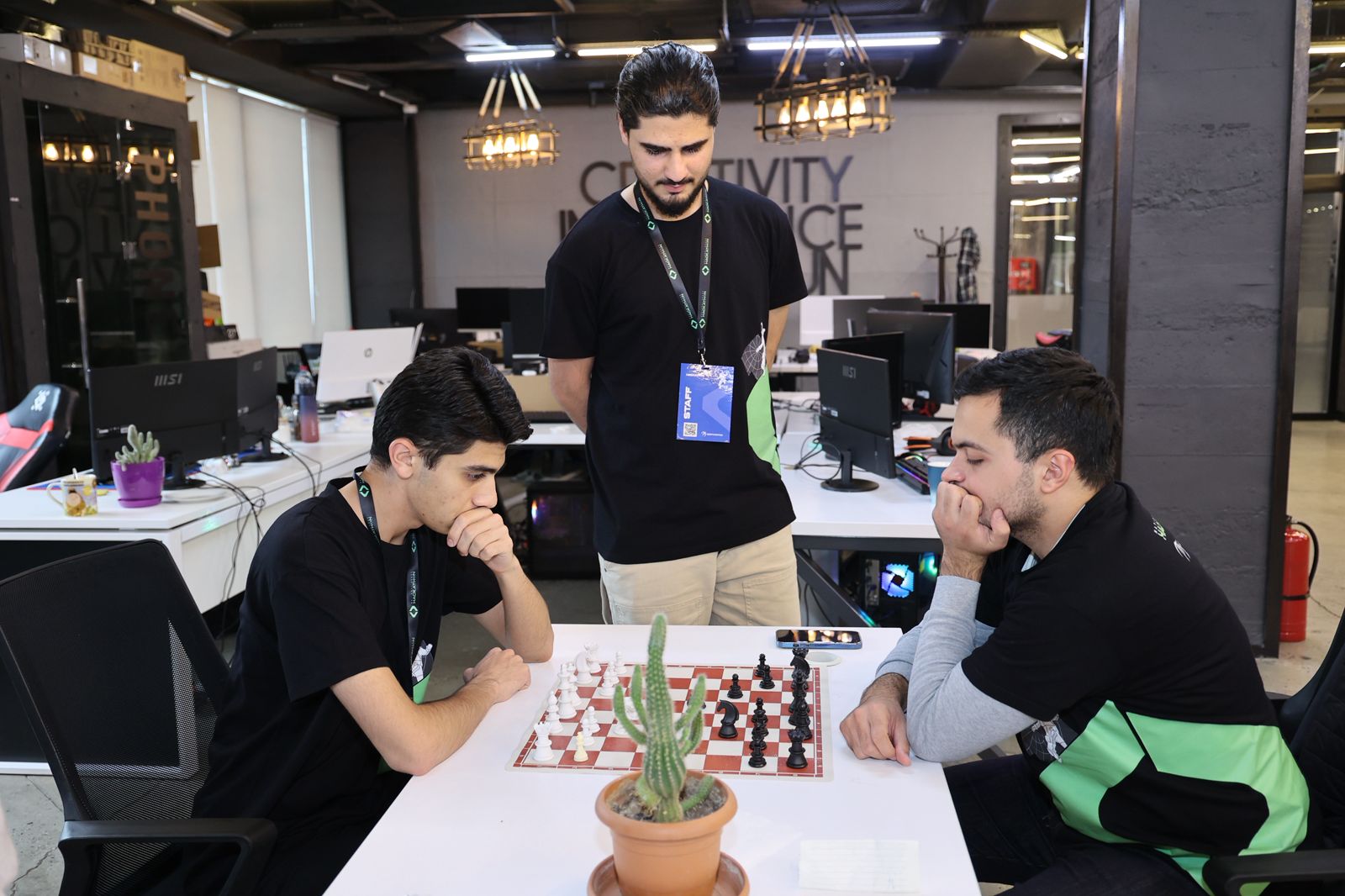 Playing chess at a hackathon