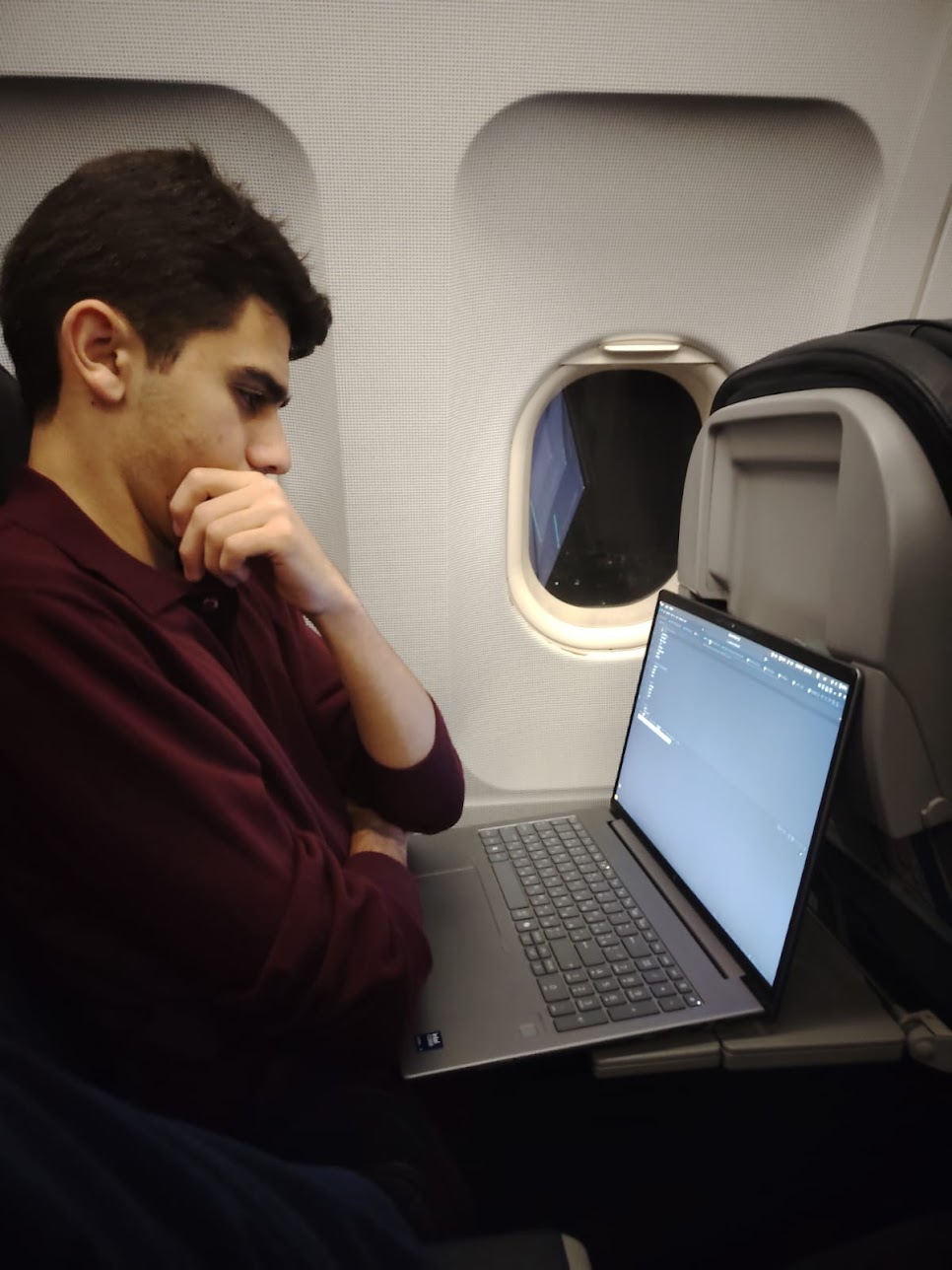Conding in the Airplane